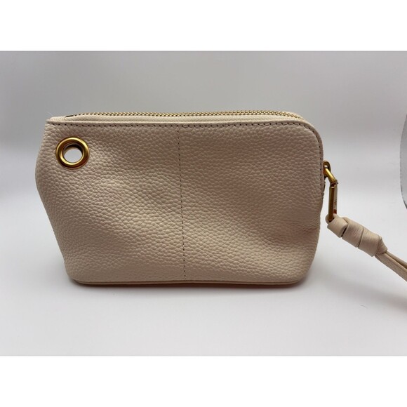 Alf the Label Grande & Petite  Pouch Set Red Pebbled Leather Bone & Carabiner - Picture 7 of 10